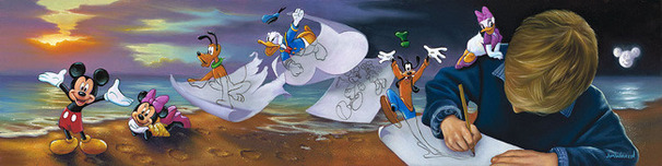 Donald Duck Art Donald Duck Art Young Dreamer